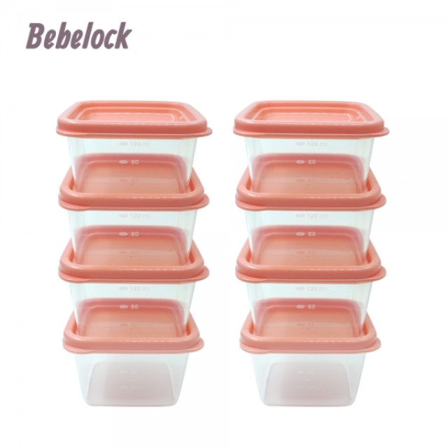 BeBeLock 吸蓋儲存盒(8個/120ml) 三色可選