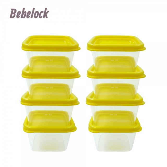 BeBeLock 吸蓋儲存盒(8個/120ml) 三色可選