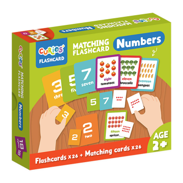 Curios 英文配對認知遊戲卡 數字運算