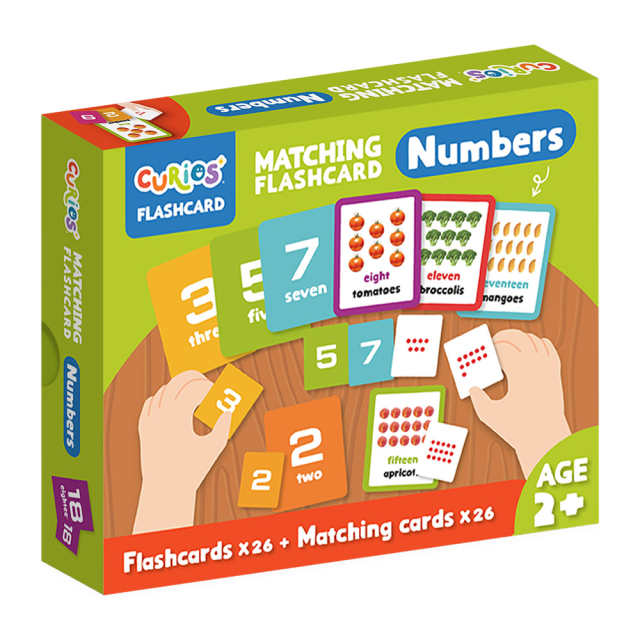 Curios 英文配對認知遊戲卡 數字運算