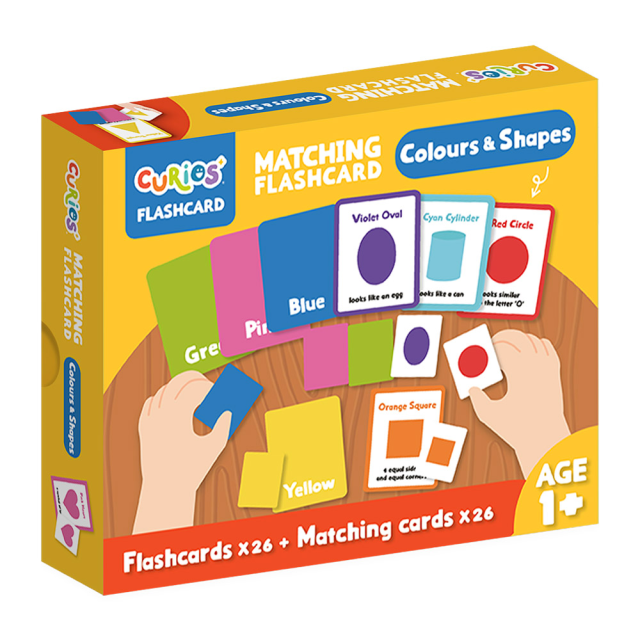 Curios 英文配對認知遊戲卡 顏色形狀