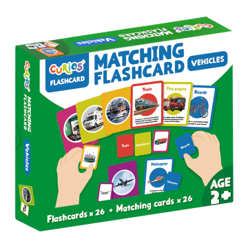 Curios 英文配對認知遊戲卡 交通工具