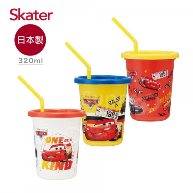 Skater 日本製3入水杯320ml 閃電麥昆