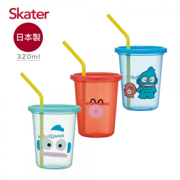 Skater 日本製3入水杯320ml 人魚漢頓
