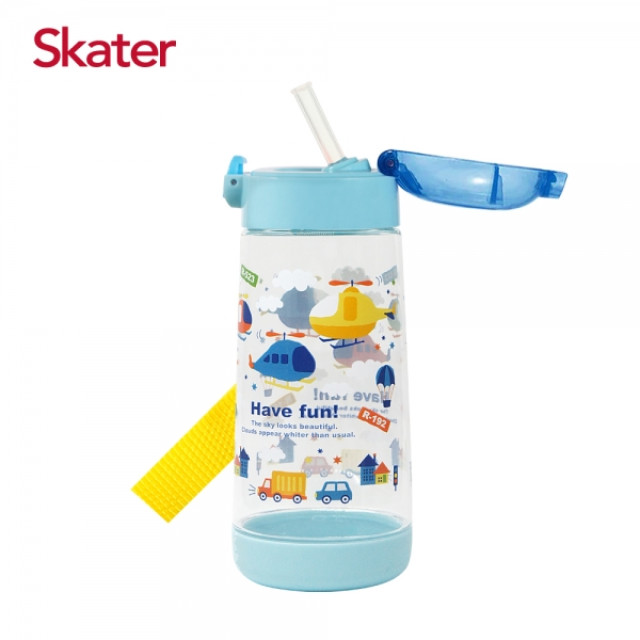 Skater PET吸管水壺480ml 直升機