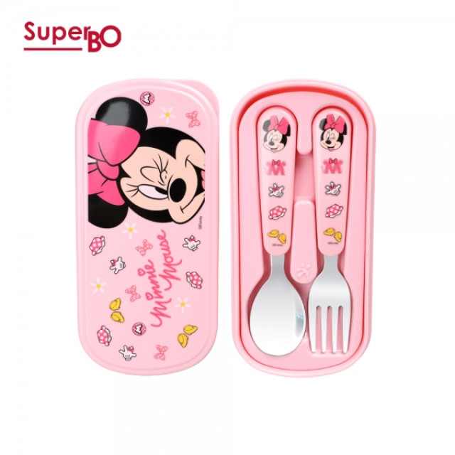 SuperBO 幼兒不鏽鋼匙叉組(附盒)