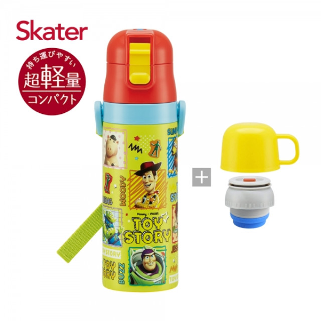 Skater 不鏽鋼直飲保溫水壺430ml(附杯蓋組) 玩具總動員
