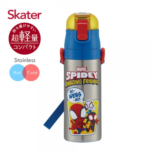 Skater 不鏽鋼直飲保溫水壺470ml 蜘蛛人Spidey