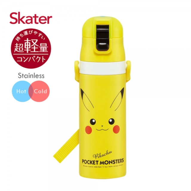 Skater 不鏽鋼直飲保溫水壺470ml 皮卡丘CHU!