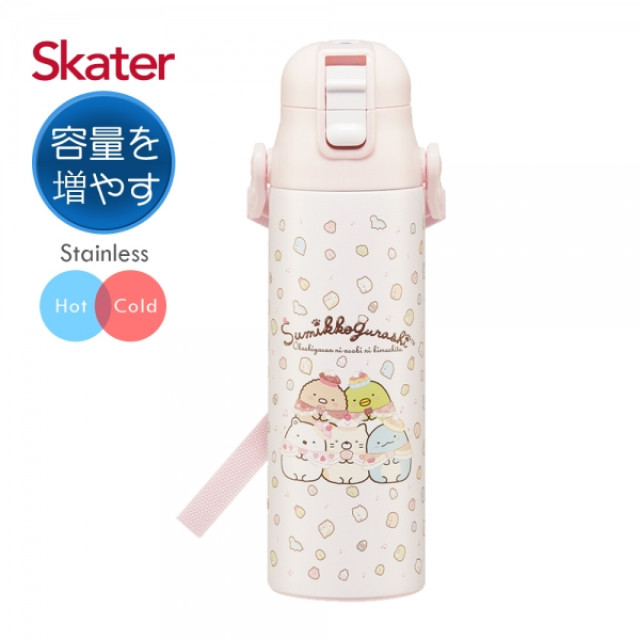 Skater 不鏽鋼直飲保溫水壺580ml 角落小夥伴