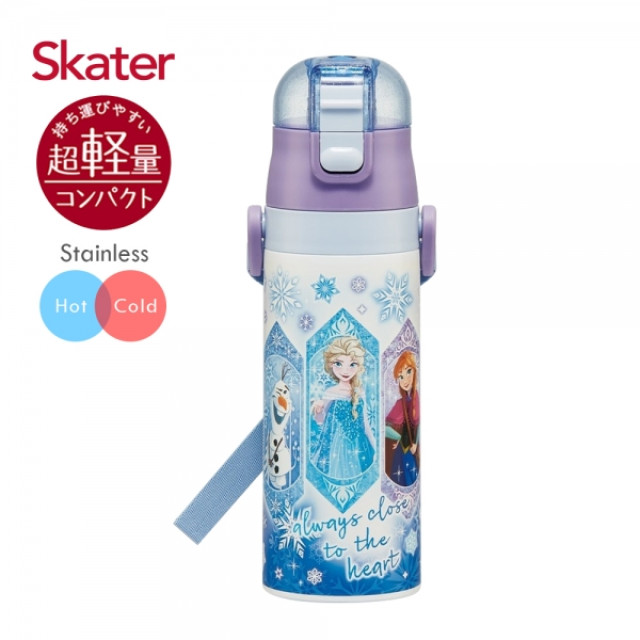 Skater 不鏽鋼直飲保溫水壺470ml 冰雪奇緣Heart