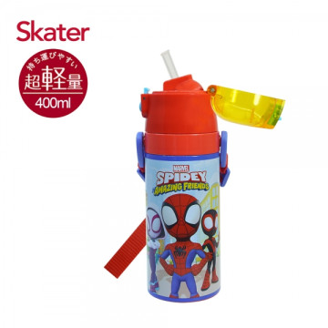 Skater 吸管不鏽鋼保溫水壺400ml 蜘蛛人Spidey