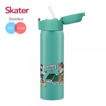 Skater 不鏽鋼吸管保溫瓶480ml 米奇
