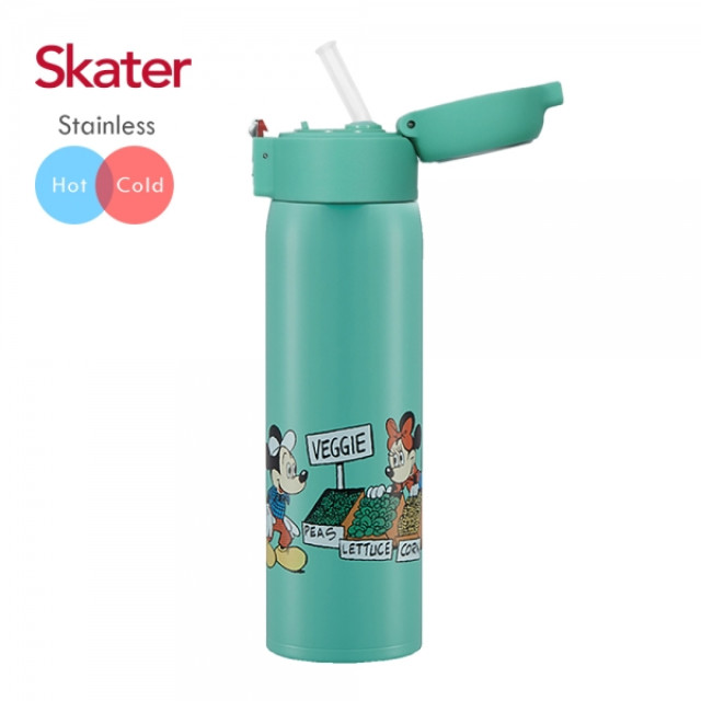 Skater 不鏽鋼吸管保溫瓶480ml 米奇
