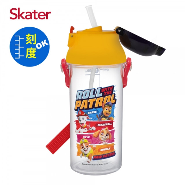 Skater 吸管型定量飲水壺480ml 汪汪隊