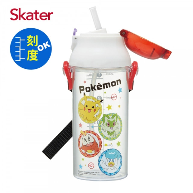 Skater 吸管型定量飲水壺480ml 寶可夢