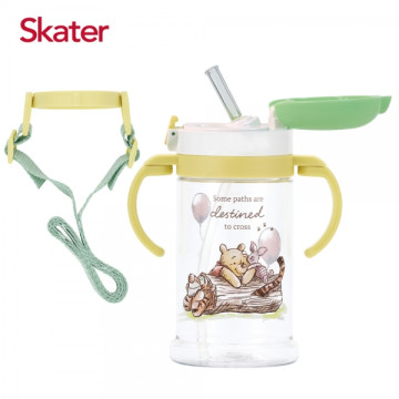 Skater 寬底吸管杯370ml 維尼