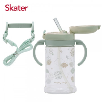 Skater 寬底吸管杯370ml HAPPY DAY'S