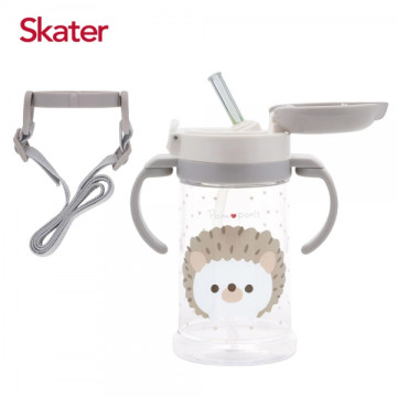 Skater 寬底吸管杯370ml 小刺蝟
