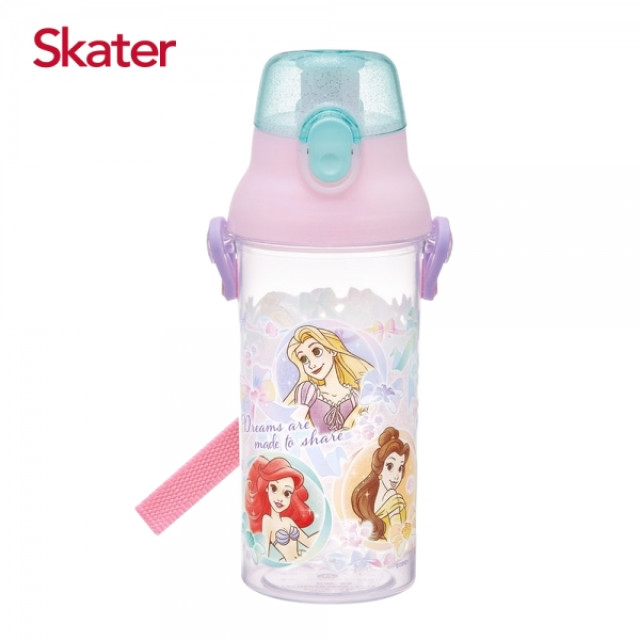 Skater 直飲透明水壺480ml 迪士尼公主Share