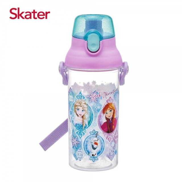 Skater 直飲透明水壺480ml 冰雪奇緣Heart