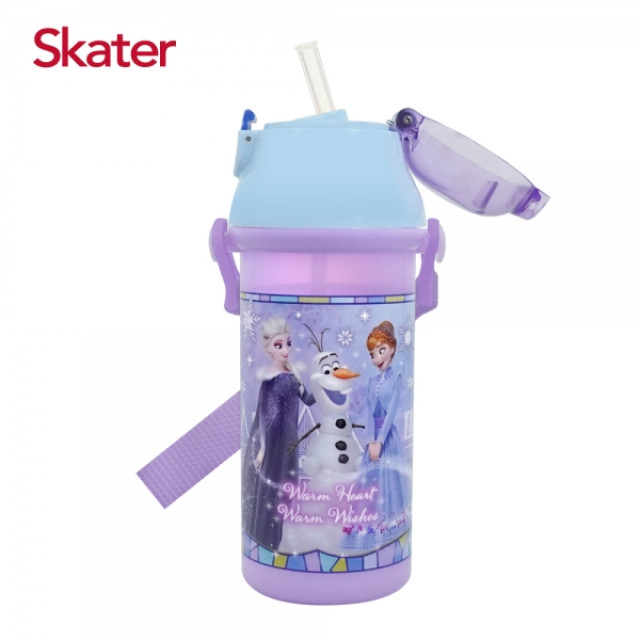 Skater 吸管銀離子水壺480ml 冰雪奇緣ADV