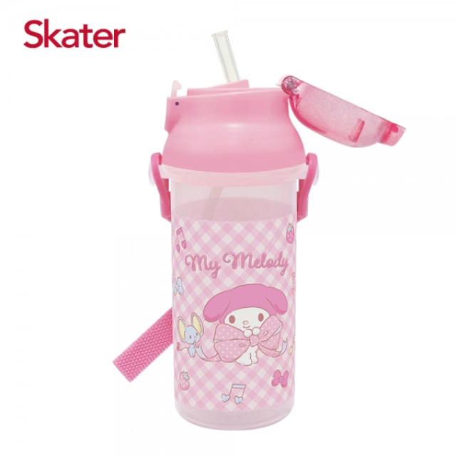 Skater 吸管銀離子水壺480ml 美樂蒂Ribbon