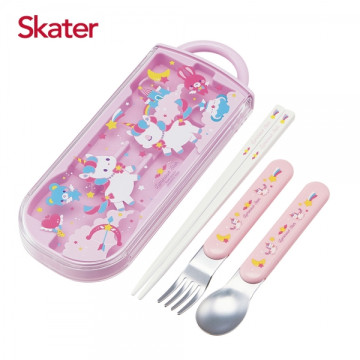 Skater 銀離子三件餐具組 獨角獸