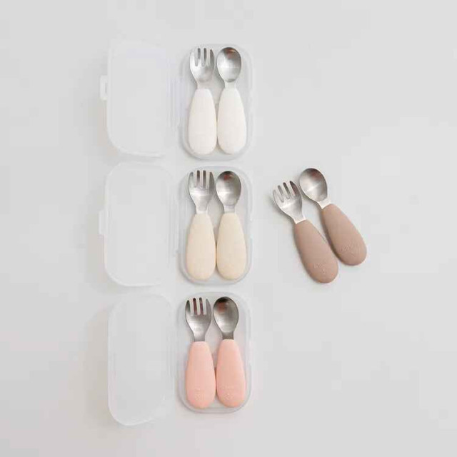 UBMOM 不鏽鋼嬰兒湯叉組