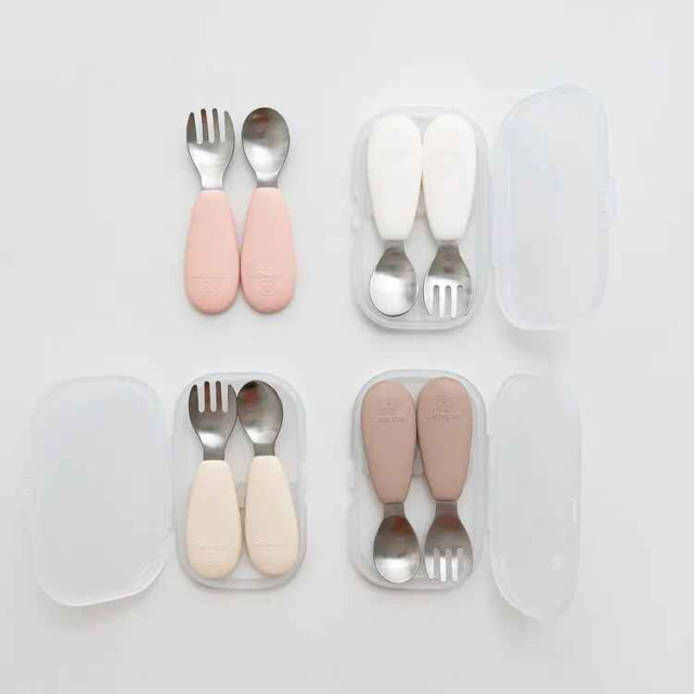 UBMOM 不鏽鋼嬰兒湯叉組