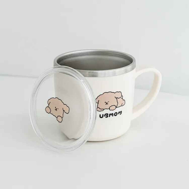 UBMOM 可可狗不銹鋼杯子(附蓋子)