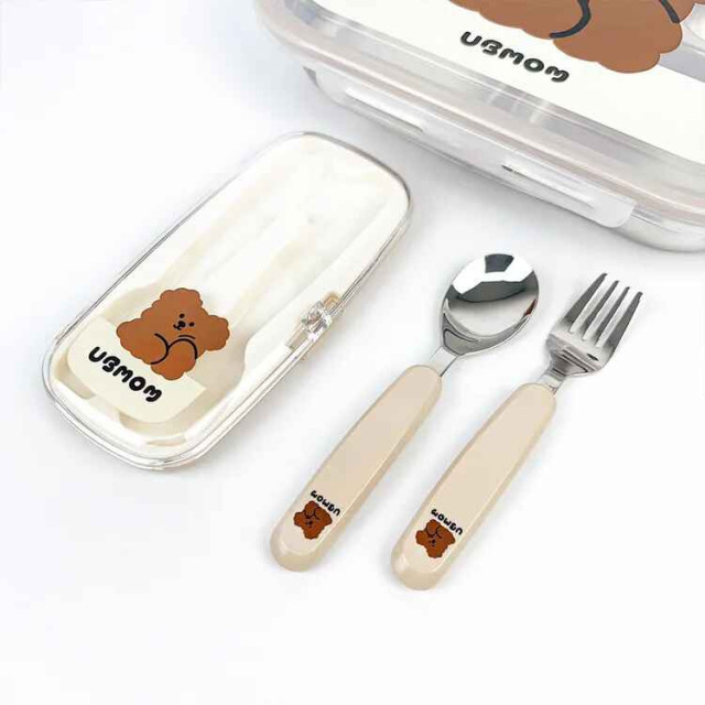 UBMOM 可可狗不銹鋼餐具組