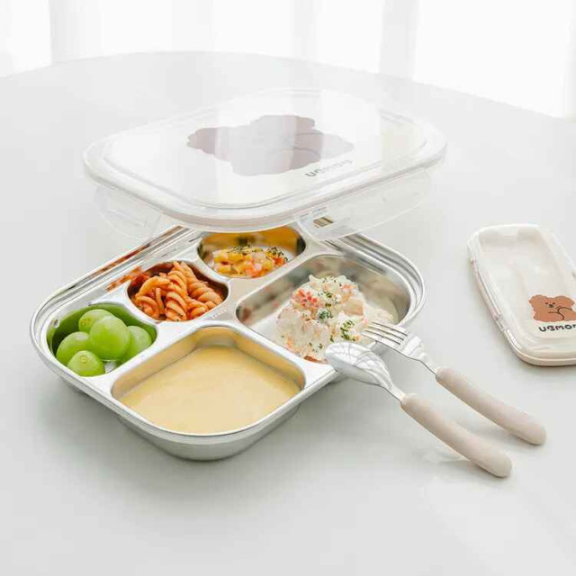 UBMOM 可可狗不銹鋼餐盤