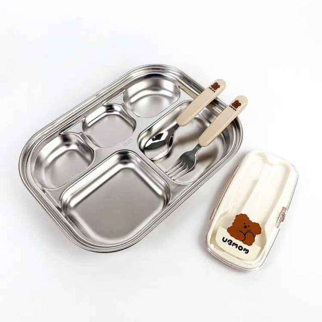 UBMOM 可可狗不銹鋼餐盤