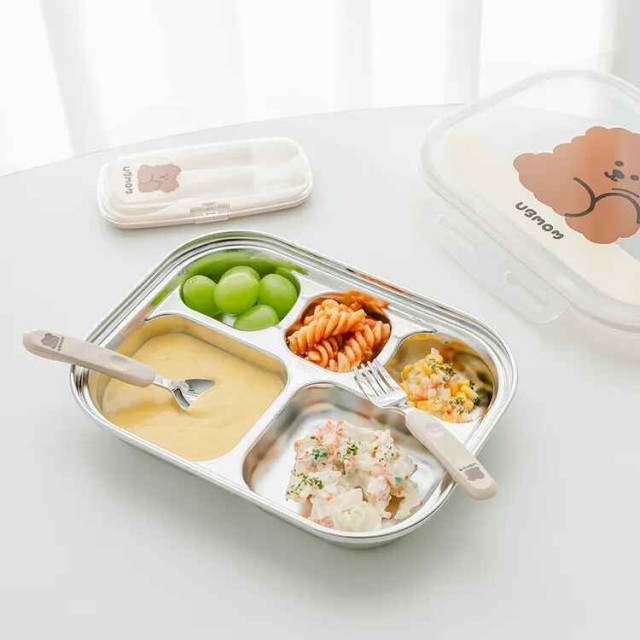 UBMOM 可可狗不銹鋼餐盤