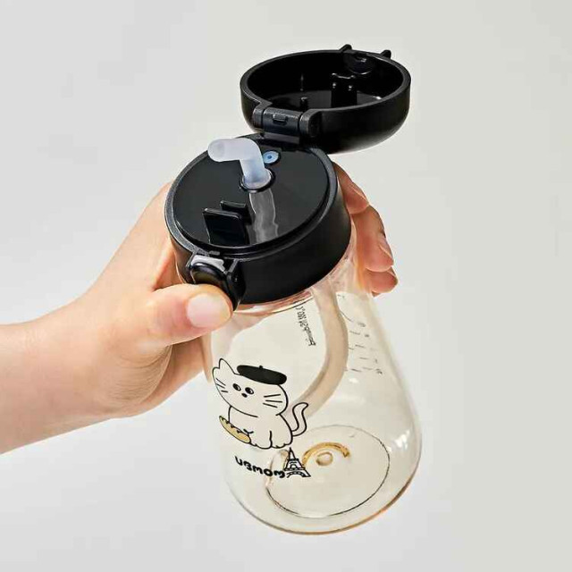 UBMOM 吸管杯 畫家貓咪/可可狗360ML