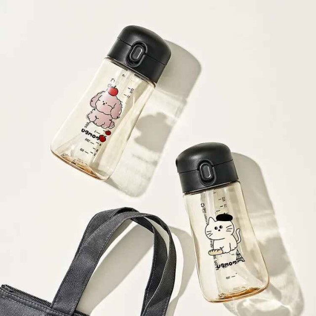 UBMOM 吸管杯 畫家貓咪/可可狗360ML