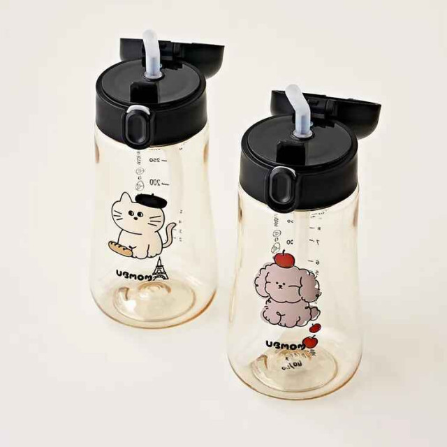 UBMOM 吸管杯 畫家貓咪/可可狗360ML