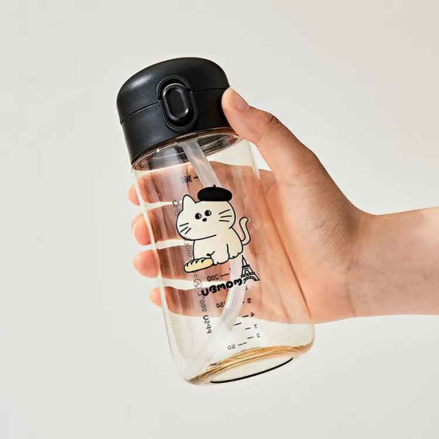 UBMOM 吸管杯 畫家貓咪/可可狗360ML