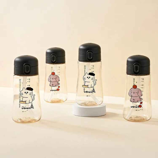 UBMOM 吸管杯 畫家貓咪/可可狗360ML