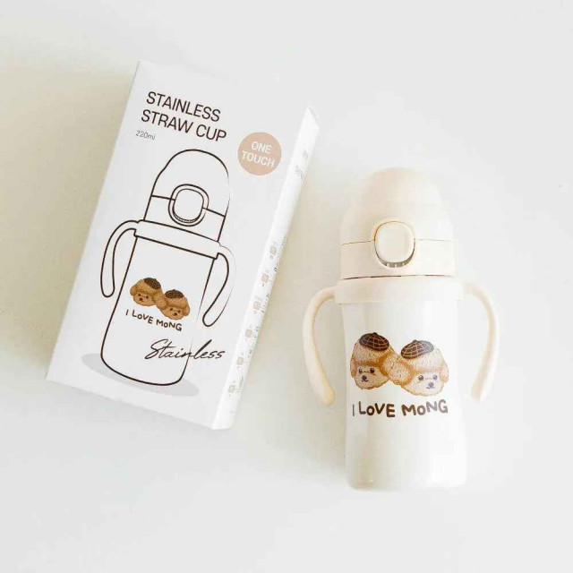 UBMOM 彈蓋式可可狗保溫杯220ml