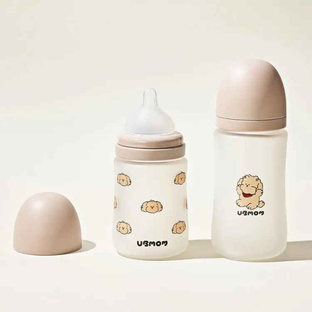 UBMOM 矽膠玻璃奶瓶180ml
