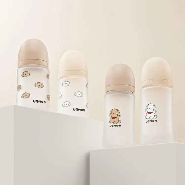 UBMOM 矽膠玻璃奶瓶180ml