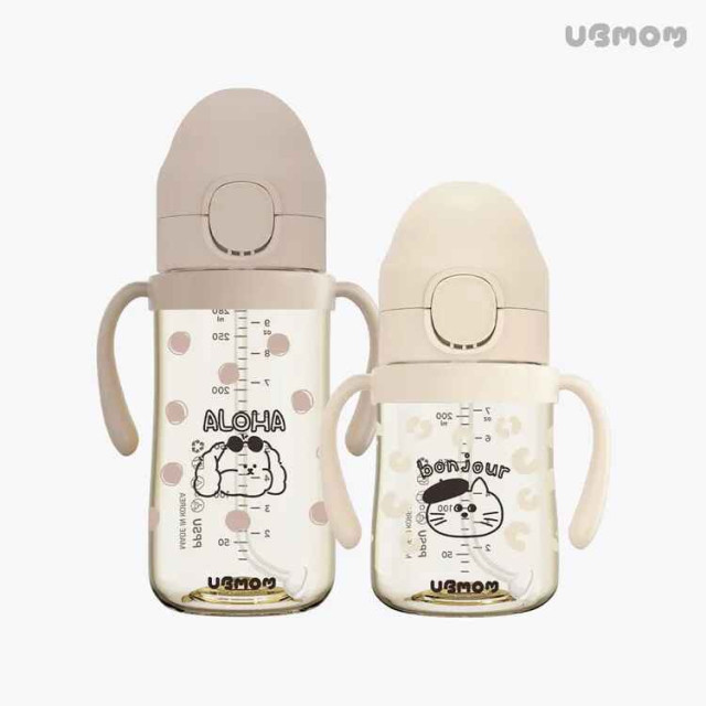 UBMOM 限量款 畫家喵咪/渡假狗勾 水杯280ml