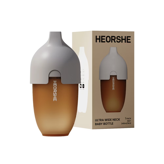 芽比兔 寬口矽膠仿母乳奶瓶240ml