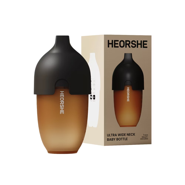 芽比兔 寬口矽膠仿母乳奶瓶240ml