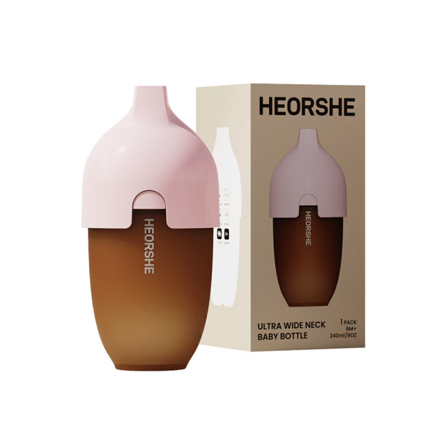 芽比兔 寬口矽膠仿母乳奶瓶240ml