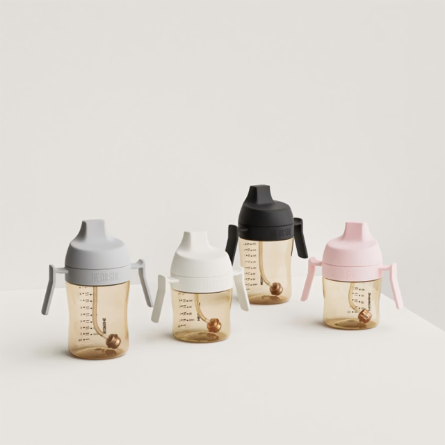 芽比兔 防漏吸管學習水杯300ml