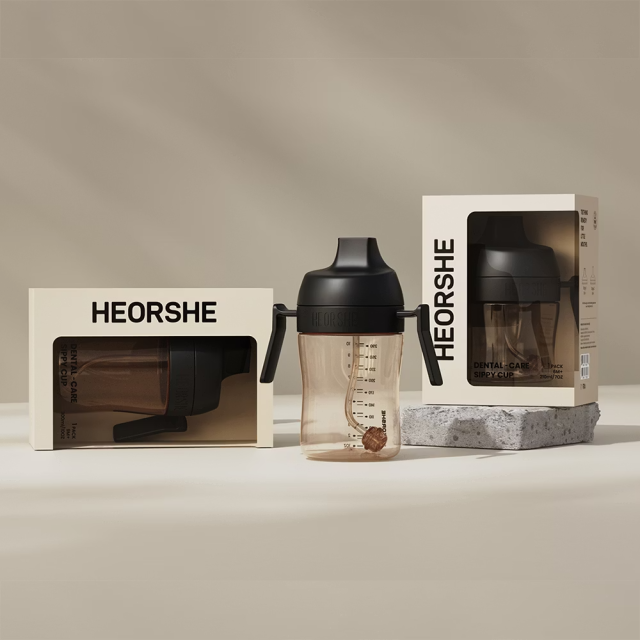 芽比兔 防漏吸管學習水杯300ml