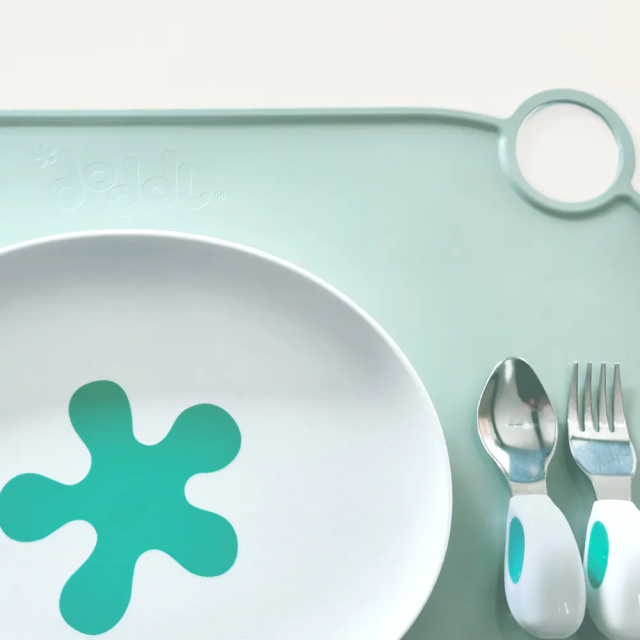 doddl 英國人體工學兒童可掛式防滑矽膠餐墊